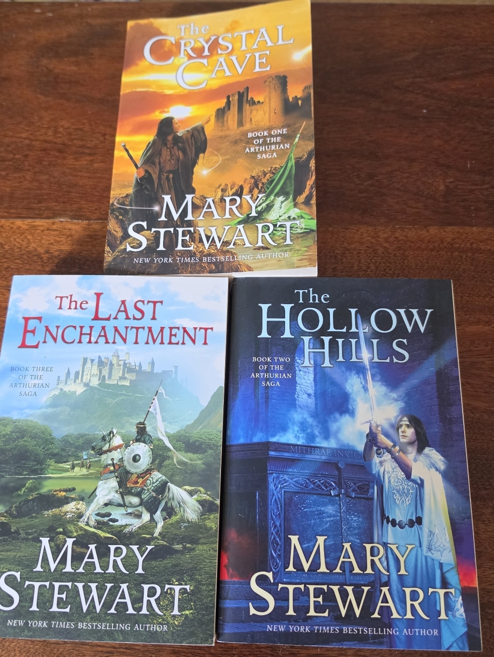 The Arthurian Saga Books 1-3 By Mary Stewart Paperback Books